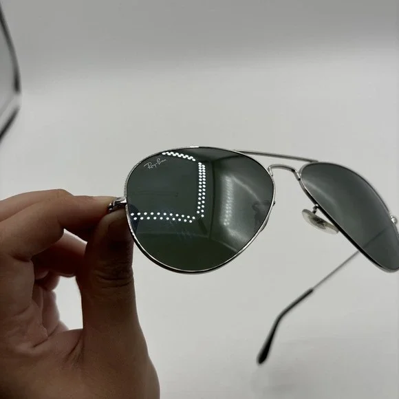 Ray Ban Aviator Sunglasses RB3025 W3277 58 14 Silver Frame & Gray Lenses